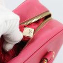 PRADA Hand Bag Saffiano Pink Gold Auth ka4966V-11