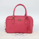 PRADA Hand Bag Saffiano Pink Gold Auth ka4966V-12