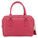 PRADA Hand Bag Saffiano Pink Gold Auth ka4966V-2