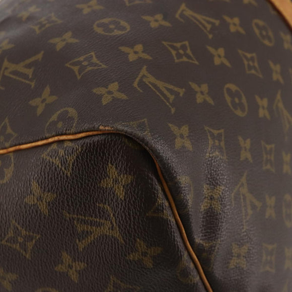 LOUIS VUITTON Monogram Keepall 55 Boston Bag M41424 LV Auth ka4967