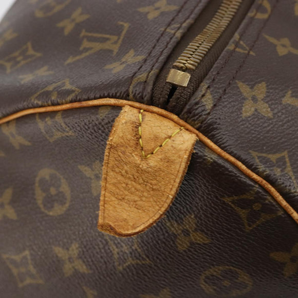 LOUIS VUITTON Monogram Keepall 55 Boston Bag M41424 LV Auth ka4967