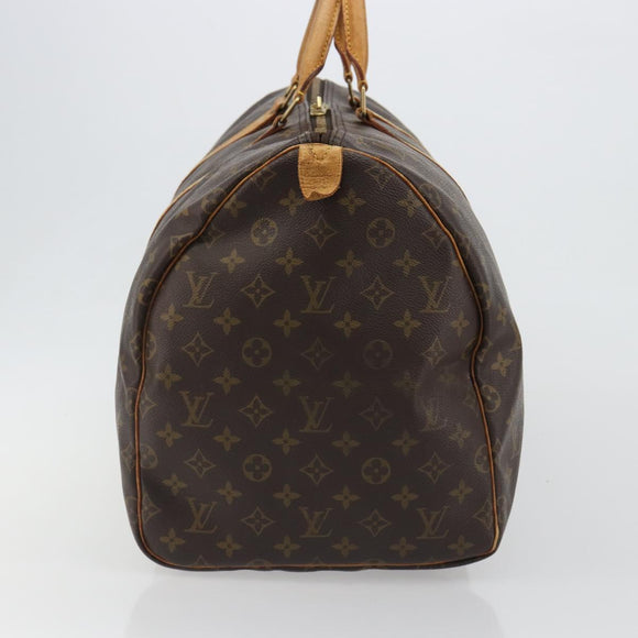 LOUIS VUITTON Monogram Keepall 55 Boston Bag M41424 LV Auth ka4967