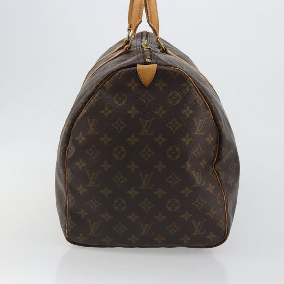 LOUIS VUITTON Monogram Keepall 55 Boston Bag M41424 LV Auth ka4967