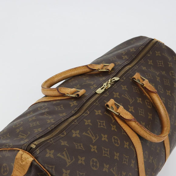 LOUIS VUITTON Monogram Keepall 55 Boston Bag M41424 LV Auth ka4967