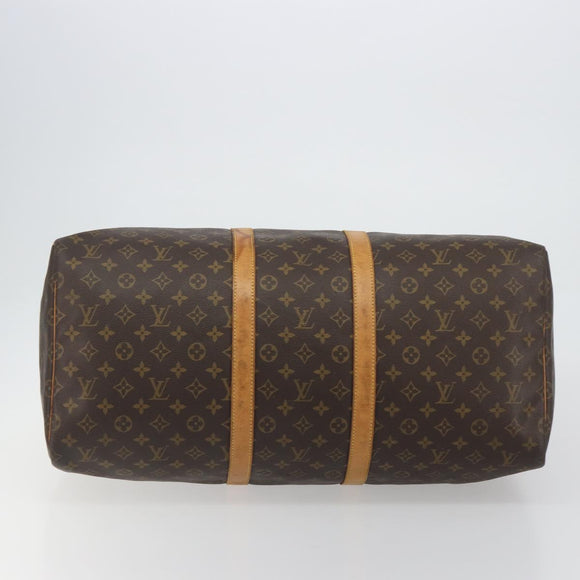 LOUIS VUITTON Monogram Keepall 55 Boston Bag M41424 LV Auth ka4967