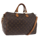 LOUIS VUITTON Monogram Speedy Bandouliere 35 Hand Bag M41111 LV Auth ka4968-1
