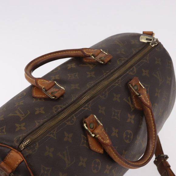 LOUIS VUITTON Monogram Speedy Bandouliere 35 Hand Bag M41111 LV Auth ka4968