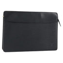LOUIS VUITTON Epi Pochette Homme Clutch Bag Black M52522 LV Auth ka497-1
