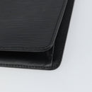 LOUIS VUITTON Epi Pochette Homme Clutch Bag Black M52522 LV Auth ka497-15