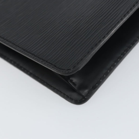 LOUIS VUITTON Epi Pochette Homme Clutch Bag Black M52522 LV Auth ka497