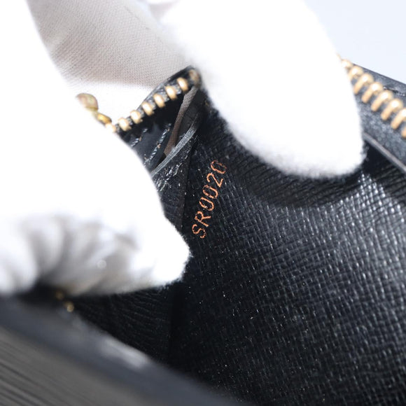 LOUIS VUITTON Epi Pochette Homme Clutch Bag Black M52522 LV Auth ka497