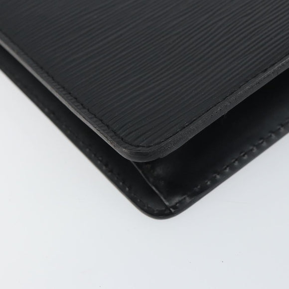 LOUIS VUITTON Epi Pochette Homme Clutch Bag Black M52522 LV Auth ka497