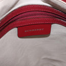 BURBERRY Nova Check Tote Bag Canvas Beige Silver Auth ka4974A-18