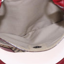 BURBERRY Nova Check Tote Bag Canvas Beige Silver Auth ka4974A-25
