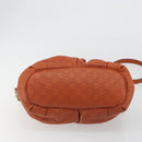 GUCCI GG Canvas Guccissima Hand Bag Leather 2way Orange Gold 247902 Auth ka4975A-11