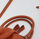 GUCCI GG Canvas Guccissima Hand Bag Leather 2way Orange Gold 247902 Auth ka4975A-8