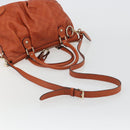 GUCCI GG Canvas Guccissima Hand Bag Leather 2way Orange Gold 247902 Auth ka4975A-9