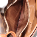 CELINE Macadam Canvas Shoulder Bag PVC Leather Brown Gold Auth ka4976-21