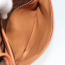 CELINE Macadam Canvas Shoulder Bag PVC Leather Brown Gold Auth ka4976-22