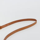CELINE Macadam Canvas Shoulder Bag PVC Leather Brown Gold Auth ka4976-8