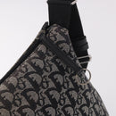 Christian Dior Trotter Canvas Shoulder Bag Navy Silver Auth ka4978-19
