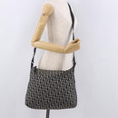 Christian Dior Trotter Canvas Shoulder Bag Navy Silver Auth ka4978-25