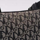 Christian Dior Trotter Canvas Shoulder Bag Navy Silver Auth ka4978-3