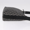 Christian Dior Trotter Canvas Shoulder Bag Navy Silver Auth ka4978-4