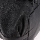 Salvatore Ferragamo Hand Bag Leather Black Silver Auth ka4979-12