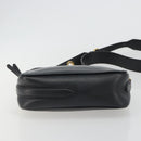 FENDI Shoulder Bag Leather Navy Gold Auth ka4981-5
