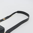 FENDI Shoulder Bag Leather Navy Gold Auth ka4981-14