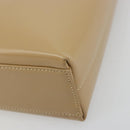 Salvatore Ferragamo Gancini Shoulder Bag Leather Beige Gold Auth ka4982-9
