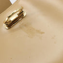 Salvatore Ferragamo Gancini Shoulder Bag Leather Beige Gold Auth ka4982-10