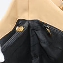 Salvatore Ferragamo Gancini Shoulder Bag Leather Beige Gold Auth ka4982-19