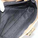 Salvatore Ferragamo Gancini Shoulder Bag Leather Beige Gold Auth ka4982-24