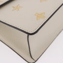 GUCCI Silvi Sherry Line Shoulder Bag Leather Ivory Gold 524405 Auth ka4983M-10
