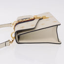 GUCCI Silvi Sherry Line Shoulder Bag Leather Ivory Gold 524405 Auth ka4983M-5