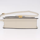 GUCCI Silvi Sherry Line Shoulder Bag Leather Ivory Gold 524405 Auth ka4983M-9