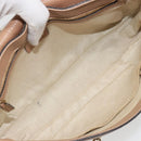 GUCCI Chain Shoulder Bag Leather Beige Gold 536224 Auth ka4986-17