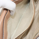 GUCCI Chain Shoulder Bag Leather Beige Gold 536224 Auth ka4986-21