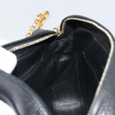 CHANEL Chain Shoulder Bag Caviar Skin Black Gold CC Auth ka4989V-19