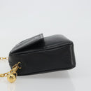 CHANEL Chain Shoulder Bag Caviar Skin Black Gold CC Auth ka4989V-4
