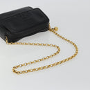 CHANEL Chain Shoulder Bag Caviar Skin Black Gold CC Auth ka4989V-7