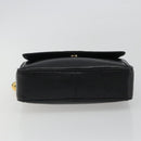 CHANEL Chain Shoulder Bag Caviar Skin Black Gold CC Auth ka4989V-5