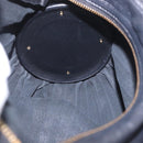 LOEWE Anagram Shoulder Bag Leather Navy Gold Auth ka4992A-19