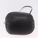 LOEWE Anagram Shoulder Bag Leather Navy Gold Auth ka4992A-5