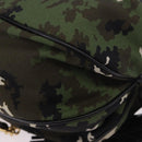 Miu Miu Hand Bag Canvas 2way Green Gold Auth ka4993A-17