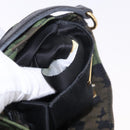 Miu Miu Hand Bag Canvas 2way Green Gold Auth ka4993A-12