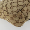 GUCCI GG Canvas Shoulder Bag Beige Silver 145858 Auth ka4994A-13
