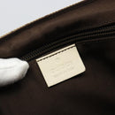 GUCCI GG Canvas Shoulder Bag Beige Silver 145858 Auth ka4994A-16